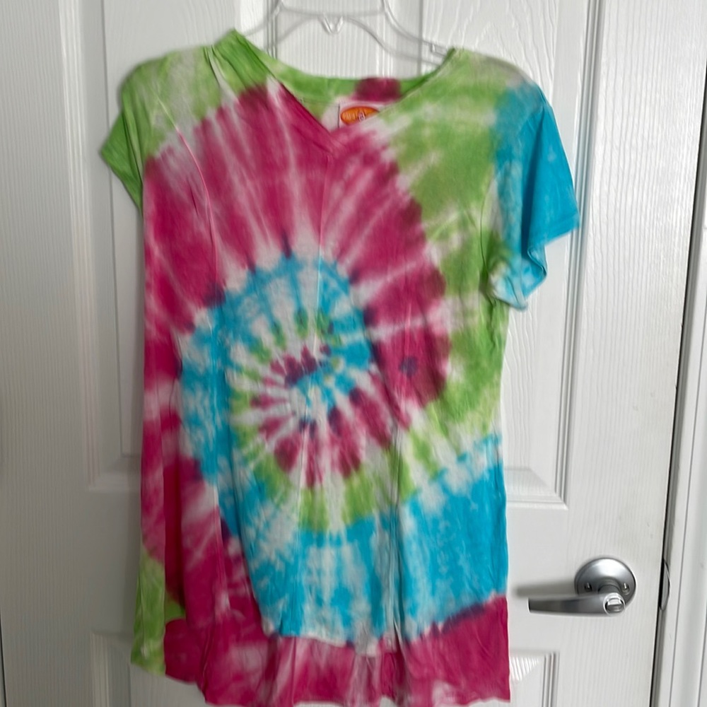 Tie Dye Ray a Sun  Dress Cover Up Size 13/14 NWT